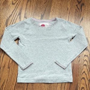 Gray LS shirt mini Boden size 7-8